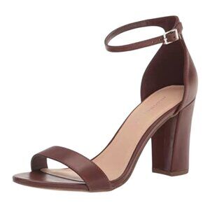MADDEN GIRL BEELLA Women's Ankle Strap Block Heel Sandals Espresso Size 6